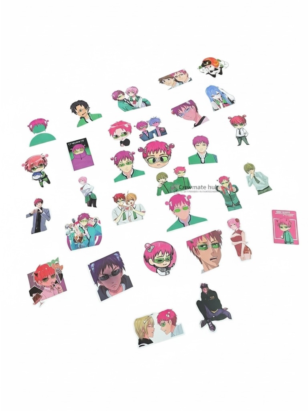 The Disastrous Life of Saiki K. Vinyl Sticker Lot